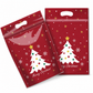 ⏳LAST DAY SALE 50% OFF 🎅🔥50 Pack Christmas Candy Bags Cartoon Stand Up Zipper Pouches for Snowflake Crisp Cookie and Baking Food Packaging