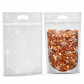 ⏳LAST DAY SALE 50% OFF 🎅🔥50 Pack Christmas Candy Bags Cartoon Stand Up Zipper Pouches for Snowflake Crisp Cookie and Baking Food Packaging