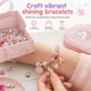 🎁LAST DAY SALE ONLY￡9.99!!💞50K+ SOLD! 📿Kids DIY Charm Bracelet Making Kit💎
