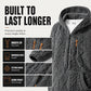 ⏳LAST DAY SALE ONLY ￡23.99!!🔥Men's Textured Sherpa Half-Zip Hooded Jacket