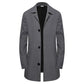 ⏳LAST DAY SALE ONLY ￡23.99!!🍂✨Men's Minimalist Single-Breasted Mid-Length Coat – Clean Lines, Modern Fit, Everyday Elegance