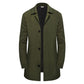 ⏳LAST DAY SALE ONLY ￡23.99!!🍂✨Men's Minimalist Single-Breasted Mid-Length Coat – Clean Lines, Modern Fit, Everyday Elegance