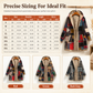 ⏳LAST DAY SALE ONLY ￡29.99!!🍂✨Women's Winter Cotton Linen Printed Hooded Sweatshirt Warm Plush