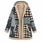 ⏳LAST DAY SALE ONLY ￡29.99!!🍂✨Women's Winter Cotton Linen Printed Hooded Sweatshirt Warm Plush
