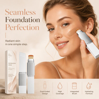 ⏳🎁Last Day BUY 1 GET 1 FREE🎉2-in-1 High Coverage Foundation Stick