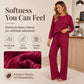 🔥🖤Black Friday Sale:50% OFF🖤👍✨Women's 2026 UK Ribbed Knit Top & Straight Pants Set
