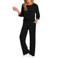 🔥LAST DAY SALE 70% OFF👍✨Women's 2026 UK Ribbed Knit Top & Straight Pants Set