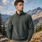 💥Hot Sale 50% OFF💖Men's quarter-zip sweater with a stand-up collar