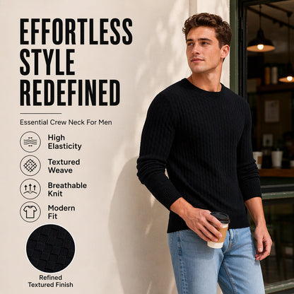 ⏰LAST DAY SALE 70% OFF👍👔Minimalist & Stylish, Fall & Winter Layering – Men's Casual Crew Neck Knitted Sweater ✨