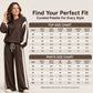 🌸Hot Sale 50% OFF☁️Women's Crewneck Sweatshirt & Wide-Leg Pants Set – Comfortable & Casual, Home Relaxation