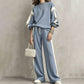 🌸Hot Sale 50% OFF☁️Women's Crewneck Sweatshirt & Wide-Leg Pants Set – Comfortable & Casual, Home Relaxation