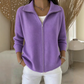 ⏰LAST DAY SALE 70% OFF👍✨Drop Shoulder, Flattering Relaxed Fit – Women's Ribbed Knit Zip-Up Cardigan ✨