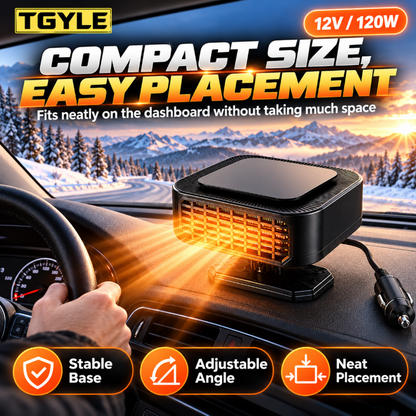 🔥Christmas Sale-Up to 50% OFF❄️Portable Car Heater Defroster with 360-Degree Rotating Base