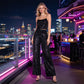 🖤🍂Black Friday Sale:50% OFF💎Women's Sparkling Sequin Wide-Leg Pants