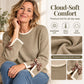 💖2026 Autumn’s Sale 70% OFF✨🍂💕 Women's Crewneck Sweater with Leopard Bow Cuffs🧶 Cosy, Cute & Effortlessly Stylish!