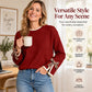 💖2026 Autumn’s Sale 70% OFF✨🍂💕 Women's Crewneck Sweater with Leopard Bow Cuffs🧶 Cosy, Cute & Effortlessly Stylish!