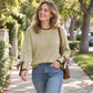 💖2026 Autumn’s Sale 70% OFF✨🍂💕 Women's Crewneck Sweater with Leopard Bow Cuffs🧶 Cosy, Cute & Effortlessly Stylish!