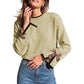 💖2026 Autumn’s Sale 70% OFF✨🍂💕 Women's Crewneck Sweater with Leopard Bow Cuffs🧶 Cosy, Cute & Effortlessly Stylish!