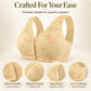 🌸Women's Plus Size Front Button Floral Print Wireless Bra