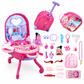 ⏳LAST DAY SALE ONLY ￡22.99!! 👑 3-in-1 Princess Vanity Suitcase – Magical, Portable, Kid-Safe 🧳
