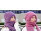 🔥LAST DAY SALE £6.99!!💞✨ Winter’s Sweet Little Luxury | Clever All-in-One Knit Hat & Scarf Set 🤍❄️ Soft twisted knit, keeps head and neck cosy without bulky layers🧣