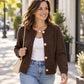 🖤⏰Black Friday Sale -Lowest Price Of The Year! 70% OFF!!🍂💖Women's Chic Crewneck Knit Cardigan with Gold Buttons