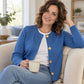 🖤⏰Black Friday Sale -Lowest Price Of The Year! 70% OFF!!🍂💖Women's Chic Crewneck Knit Cardigan with Gold Buttons