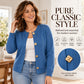 🖤⏰Black Friday Sale -Lowest Price Of The Year! 70% OFF!!🍂💖Women's Chic Crewneck Knit Cardigan with Gold Buttons