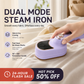👔2026 HOT SALE🥳50K+ SOLD!✨Mini Foldable Steam Iron – Dual Function, 50ml Tank, Rotatable Handle ✈️