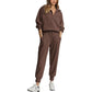 💖2026 Autumn’s Sale 70% OFF✨🍂Women's  2-Piece Long Sleeve Half Zip Pullover Fall Tracksuit Sweatsuits Set