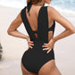 🏖️Last Day Special Sale 49% OFF🩱Women's Underwire Tummy Control One Piece Halter Plunging Neck Swimsuit