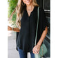 🔥2026 Summer Hot Sale 49% OFF💥Women's Tops Casual V Neck Button Down Shirts Solid Short Sleeve Blouses