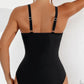 💥Last Day Special Sale 49% OFF💃 Women's Contrast Mesh Ruched One-piece Swimsuit