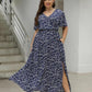 🎉Hot Promotion 50% OFF💃Women's Bohemian Floral Split Maxi Dress With Elastic Waist