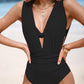 🏖️Last Day Special Sale 49% OFF🩱Women's Underwire Tummy Control One Piece Halter Plunging Neck Swimsuit