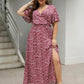 🎉Hot Promotion 50% OFF💃Women's Bohemian Floral Split Maxi Dress With Elastic Waist