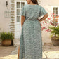 🎉Hot Promotion 50% OFF💃Women's Bohemian Floral Split Maxi Dress With Elastic Waist