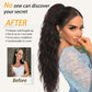 💜2026 NEW IN £12.99!!⚡50K+ SOLD! 💜Curly Wavy Frizzy Hair Extension with Ponytail