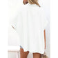 🔥2026 Summer Hot Sale 49% OFF💥Women's Tops Casual V Neck Button Down Shirts Solid Short Sleeve Blouses