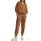 💖2026 Autumn’s Sale 70% OFF✨🍂Women's  2-Piece Long Sleeve Half Zip Pullover Fall Tracksuit Sweatsuits Set